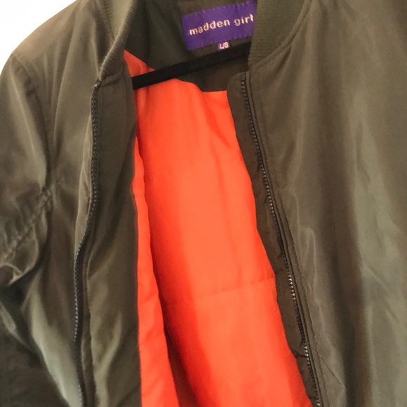 Madden Girl Green Jacket size Large in Juniors - Picture 5 of 7